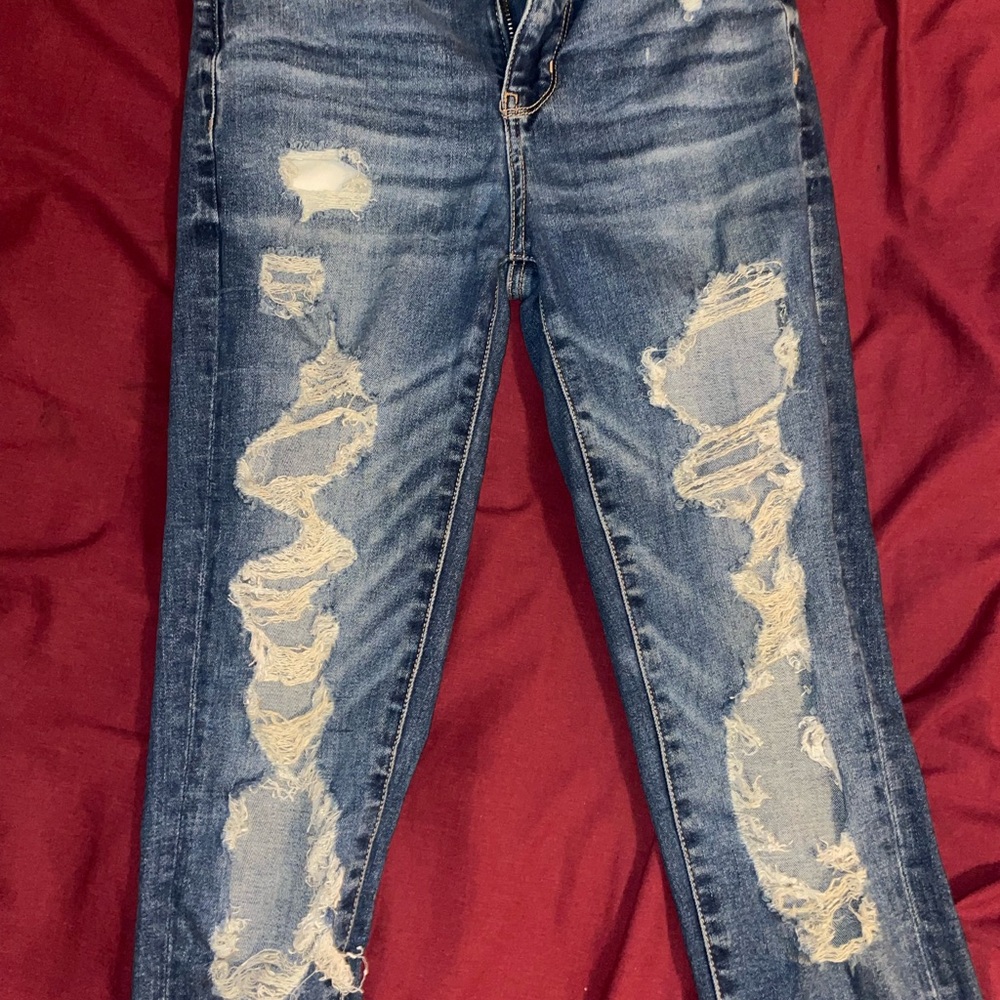 Distressed Blue Women's Jeans